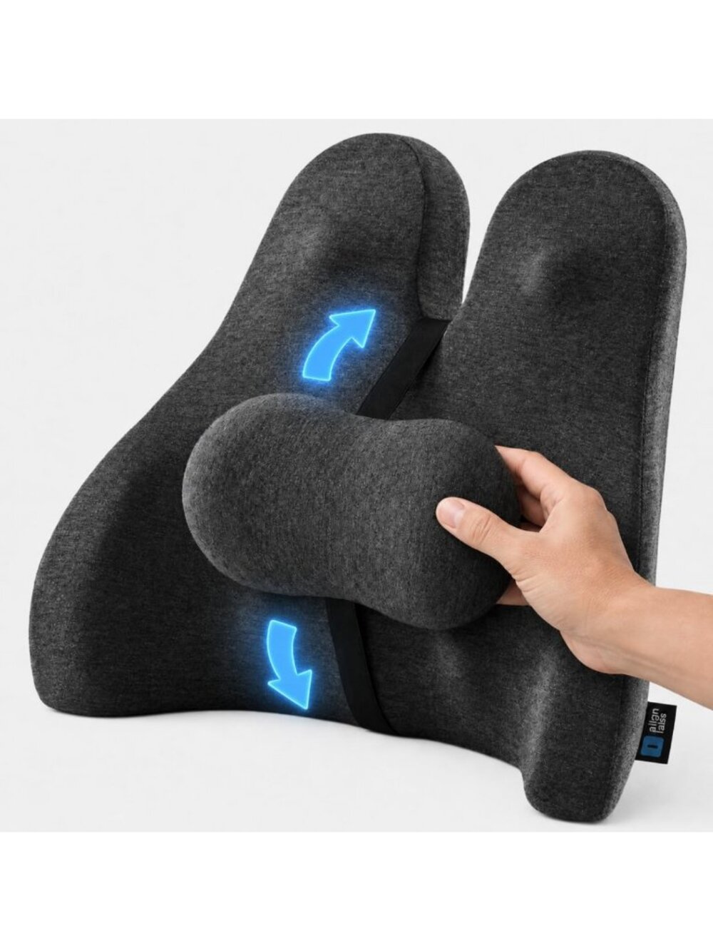 Ergonomic Lumbar Support Pillow - Premium Comfort Cushion for Back Pain Relief